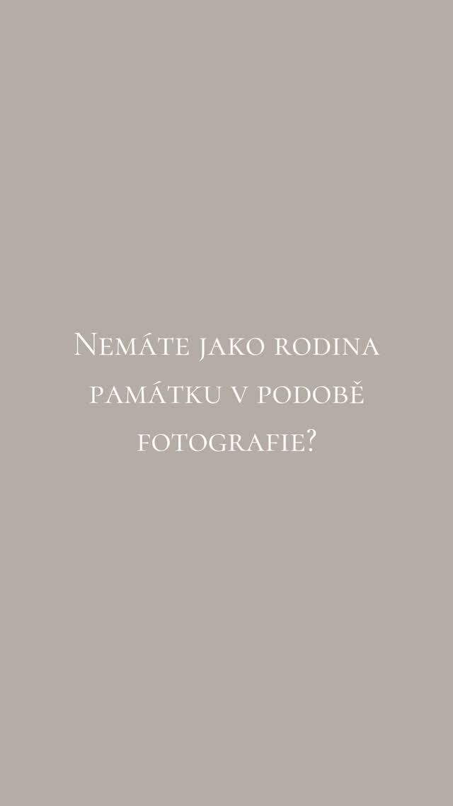Vzpomínky jsou to nejcennější. Chvíle s našimi dětmi a rodinou se už nikdy nebudou opakovat a čas utíká rychleji, než si dokážeme představit.
Dnes jsou děti ještě malé, zítra už o něco větší. Nečekejte na to až bude ten správný čas. Ten je tady a teď.
Vytvořte si rodinnou památku v podobě krásných fotografií, které vám zůstanou na celý život. Zachyťme tyto neopakovatelné momenty společně!
Těším se na Vás! 🤎

#vzpominka #rodinnafotografie #fodinnapamatka #fotografie #fotograf